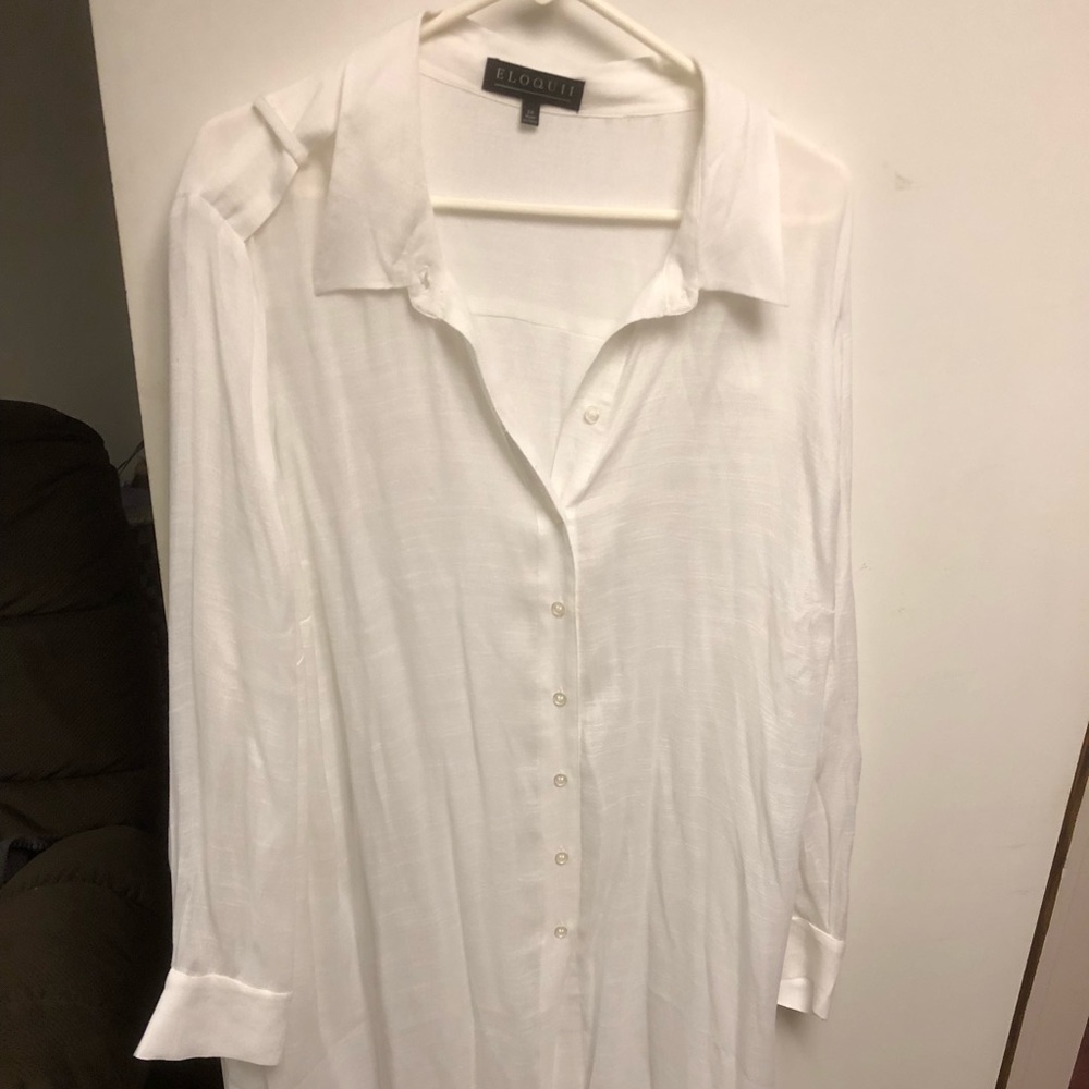Sheer ankle length tunic